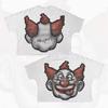 Camiseta Oversize de Manga Corta Estampado Plano de Personaje de Dibujos Animados Gótico Harajuku para Hombres y Mujeres, Top de Algodón Puro Hip-Hop Venta al por Mayor