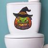 Mg-M075 Halloween Calcomanías Personalizadas con Capucha de Calabaza para Inodoro Baño Hogar Embellecimiento Calcomanías de Pared Venta al por Mayor