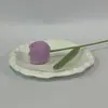 Producto Terminado Tejido Simulado Rama de Flor Tulipán Cabeza Gruesa Regalo Oficina en Casa Decoración de Boda Tulipán Tejido a Crochet Flor Artificial