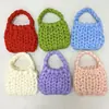 Bolsa Tejida a Mano con Hilo Islandés Extra Grueso, Bolso de Mano Estilo Coreano DIY, Bolsa Cruzada, Regalo Hecho a Mano para Novia