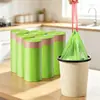 Bolsas de basura de artemisa para cocina, engrosadas y reforzadas, con asas y cordones, para uso doméstico, limpieza de cocina y eliminación general de basura; bolsas de basura de plástico al por mayor