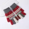 Guantes Gruesos con Pantalla Táctil de Nuevo Diseño, Guantes Jacquard Cálidos de Invierno, Guantes Cálidos a Prueba de Frío para Ciclismo al Aire Libre