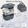 Lonchera Calefactable 1.5 Litros Eléctrica para Llevar en el Coche Doble Uso para el Hogar y Acampar Producto de Venta Caliente Transfronterizo