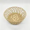 Fabricante de Cesta de Armazenamento de Frutas e Legumes Trançada de Rattan Sintético, Cesta de Armazenamento Doméstico para Doces, Lanches e Utensílios, Cesta Decorativa Atacado