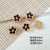 Color Macarrón Estilo Caramelo Cuchara Flor Pintura para Hornear Aleación DIY Cadena para Teléfono Móvil con Cuentas Collar Accesorios para el Cabello