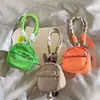 Mochila Pequeña Morada Nueva Sombrero Billetera para Monedas Correa para el Cuello Funda para Teléfono Correa de Muñeca Dibujo Animado Colgante para Guardar Llaves Femenino