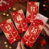 2026 Ano do Cavalo Envelope Vermelho Novo Personalizado Criativo Olho de Gato 3D Brilhante Pacote Vermelho Festival da Primavera Ano Novo Bolsa de Envelope Vermelho Atacado