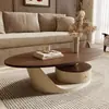 Mesa de Centro de Madera Maciza Wufeng Estilo Wabi-sabi Minimalista Moderno Sala de Estar Hogar Apartamento Pequeño Diseñador Sensación de Alta Gama Mesa de Té Escritorio