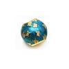 Areia de esmalte de ouro grande buraco contas árvore de Natal trevo de quatro folhas pulseira de coruja com contas DIY pulseira gota de óleo com contas
