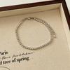 Pulseira Zircônia Simples Elegante Super Brilhante Feminina Estilo Frio Popular na Internet Pulseira de Namorada Pulseira Nicho de Alta Qualidade Moderna