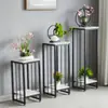 Estanterías de Flores Multicapa para Interiores Cuidadosamente Seleccionadas para Uso Doméstico, Estanterías para Macetas de Balcón en Sala de Estar, Estanterías Decorativas de Pie, Estanterías de Almacenamiento de Hierro Forjado Estilo Europeo