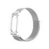 Adequado para moldura de relógio de metal tipo armadura de ar para Google Fitbit, pulseira de metal magnética Milan colorida para Google