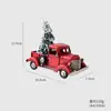Navidad Transfronteriza Creativa de Gama Alta Santo Retro Coche de Hierro Adornos para Escritorio del Hogar Decoraciones Navideñas Regalos de Navidad
