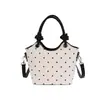 2026 Nueva Moda Casual Bolso de Hombro Estilo Coreano Estampado de Lunares Bolso de Mano Bolso Tote Elegante Simple Bolso Cubo para Mujer