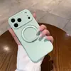 Adequado para capa de celular iPhone 18 Pro Max, suporte magnético giratório de silicone líquido, capa de proteção total para Apple 17