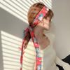 Bufanda estrecha de estilo coreano 2023 para mujer, lazo largo, bolso, cinta decorativa, cinturón, banda para el cabello, bufanda pequeña súper larga de primavera y otoño
