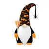 Nuevo muñeco sin rostro de Halloween transfronterizo, gnomo de Halloween, escoba, adornos, araña, murciélago, decoraciones