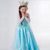2026 Novo Vestido Infantil de Comércio Exterior da Amazon Vestido de Princesa Malha de Flocos de Neve Vestido Longo para Meninas