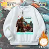 Moletom Delta Force Clothing Temático de Ação Lobo Vermelho Corrosão Rosa Dourada Gola Redonda para Homens e Crianças Manga Longa