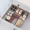 Caixa organizadora de gaveta expansível para separar e organizar cosméticos, utensílios de cozinha e itens diversos na mesa