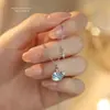 Colar com Pingente Baleia Azul S999 Prata Esterlina Dream Whale para Mulheres Pequeno Fresco Fashionável Fofo Versátil Corrente da Clavícula Novo Estilo