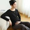 Ropa de Maternidad Personalizada Color Sólido Otoño e Invierno Moderna Cálida Blusa de Manga Larga para Mujeres Embarazadas Que Oculta el Vientre Sin Revelar el Embarazo