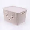 Cesta de Almacenamiento de Ratán Contenedor de Almacenamiento Cesta de Frutas Cesta Organizadora Almacenamiento de Cocina Almacenamiento de Oficina Cesta para Desorden Cesta de Almacenamiento de Juguetes