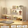 Prateleira de Armazenamento para Mesa Simples Estante 26 Essencial para Estação de Trabalho de Escritório Dormitório Organizador Retrátil Prateleira de Armazenamento Multicamadas