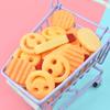 Pastel de patata sonriente de comida y juego, bricolaje, pastel de patatas fritas de gran tamaño, juguete para jugar en casa, adornos de patatas fritas - G4
