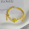 Acessórios de Liga de Estrela de Cinco Pontas Dopamina Cordão de Mão Pulseira Tecida à Mão Pulseira Tecida Pequena Fresca Fashion e Versátil