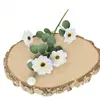 Eucalipto Artificial Flor de Margarita Tallo Único Boda Material de Flor Artificial Flor de Seda Salón de Bodas Restaurante Hotel Decoración con Flores Artificiales