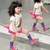 Camisetas de Manga Corta Estilo Coreano para Niños y Niñas, Tops de Verano para Niños, Conjunto de Pantalones Cortos con Cola de Dinosaurio Tridimensional para Bebés