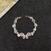 Pulsera Nueva de Imitación Estilo Corona de Flores de Principios de Primavera Popular de Xiaohongshu, Pulsera de Red Tejida a Mano