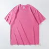 Kuyuanwai 230g Camiseta Lavada Estilo Vintage Camiseta 100% Algodón Marca de Moda Camiseta Oversize Peso Pesado Estilo Europeo y Americano Modelo 2310