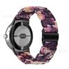 Aplicable a google nuevo reloj pixel google 1/2 correa de resina de tres cuentas correa de reloj acrílica acero inoxidable