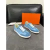 Zapatos Casuales de Tela para Hombre con Parches de Cuero Genuino Gamuza HMS Estilo Versátil de Cordones Bajos Transfronterizos Planos