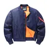 Chaqueta de Piloto para Hombre Acolchada de Algodón Cálida Cuello de Béisbol Ropa de Abrigo Estilo Otoño Invierno Casual Americano Chaqueta de Vuelo