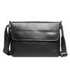 Bolso de Hombro de Cuero Genuino para Hombre Retro Casual Nuevo de Fábrica Cuero Crazy Horse Bolso Cruzado para Mujer Gran Capacidad Bolso para iPad