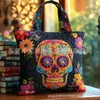 Bolso de Mano con Estampado de Moda Tendencia para Mujer 3D Transfronterizo Nuevo Producto Temu Amazon Bolso de Hombro Lona 300g