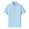 Novo Estilo Solona Tecido Grosso Versátil Amigo da Pele Tecido Nível 2 Manga Curta Roupa de Trabalho Camisa Polo Uniforme de Fábrica Personalização