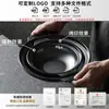 Plato Xiangyuanmei Restaurante de Hot Pot Plato Negro con Dos Asas Plato para Platos Comerciales Plato para Barbacoa Plato para Cena de Cangrejos Vajilla de Melamina