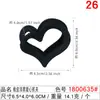 Pinza para el Cabello Mediana con Forma de Corazón para Sujetar Coletas Altas, Pasador para el Cabello para Mujer, Accesorio para el Cabello para la Parte Posterior de la Cabeza, Pinza para el Cabello con Forma de Corazón