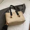 Bolsa de Ombro Melaleuca Feminina 2026 Novo Estilo Tendência Outono Retrô Camurça Pelúcia Bolsa de Ombro Única Bolsa Tote de Grande Capacidade