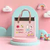 Sacola de Presente Lua Cheia para Bebês e Crianças Jardim de Infância Um Ano de Idade Presente de Luxo Embalagem para Doces de Casamento Bolsa Transparente de PVC