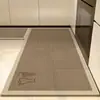Tapetes de Chão de Linho Estilo Wabi-Sabi São Fáceis de Cuidar, Absorvem Água e Óleo, São Antiderrapantes, Laváveis, Resistentes a Manchas e Resistentes ao Desgaste Tapetes de Chão para Cozinha
