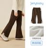 Pantalones Acampanados para Niña Otoño e Invierno Niño Pequeño Ligeramente Acampanados Invierno Pantalones Casuales de Pana Color Café para Niños Corte Holgado Pantalones para Bebé Niña