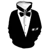 AliExpress Amazon transfronterizo traje creativo 3D cuello estampado digital sudadera con capucha sudadera con capucha sudadera de pareja en stock