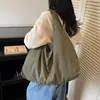 2026 Bolso Tote de Gran Capacidad Color Sólido Retro Estilo Japonés de Moda Transfronterizo Bolso de Mano Casual para Viajes y Commuting