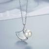 Collar de perlas de plata S925, versión coreana, nuevo colgante de moda para mujer, cadena de clavícula, joyería DIY al por mayor