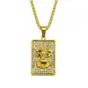 Hip-Hop Europeo y Americano Celebridad de Internet Personalidad Retrato de Diamante Etiquetado Colgante Accesorios Geniales para Puesto Callejero Militar de Hombres